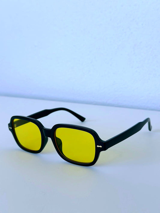 Square Shape Yellow Sunglasses