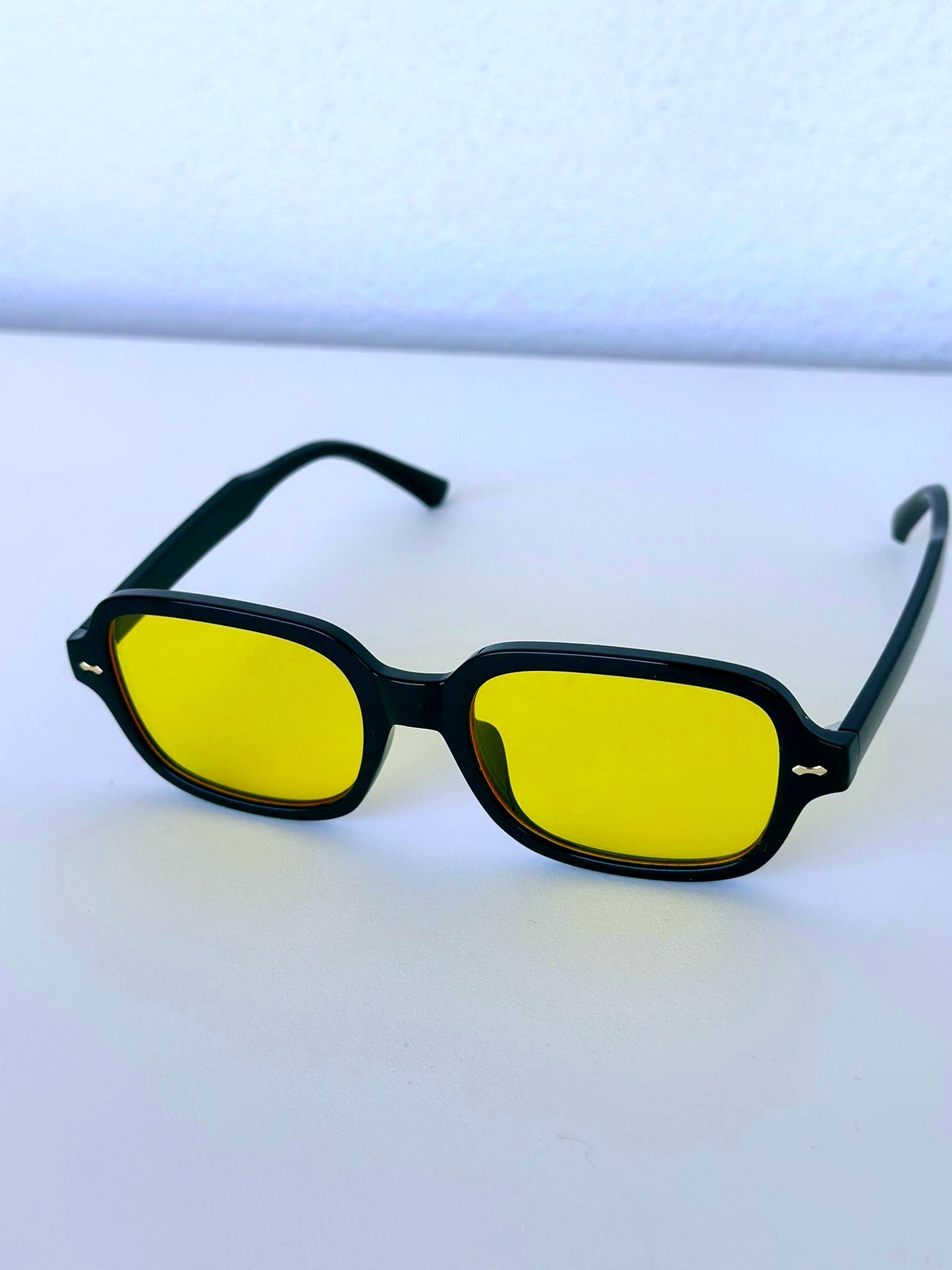 Square Shape Yellow Sunglasses