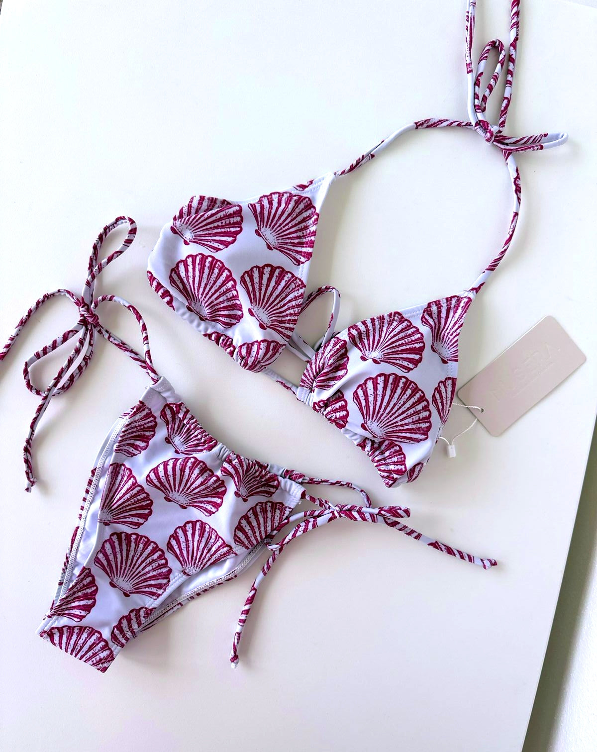 Shell Print Bikini Set