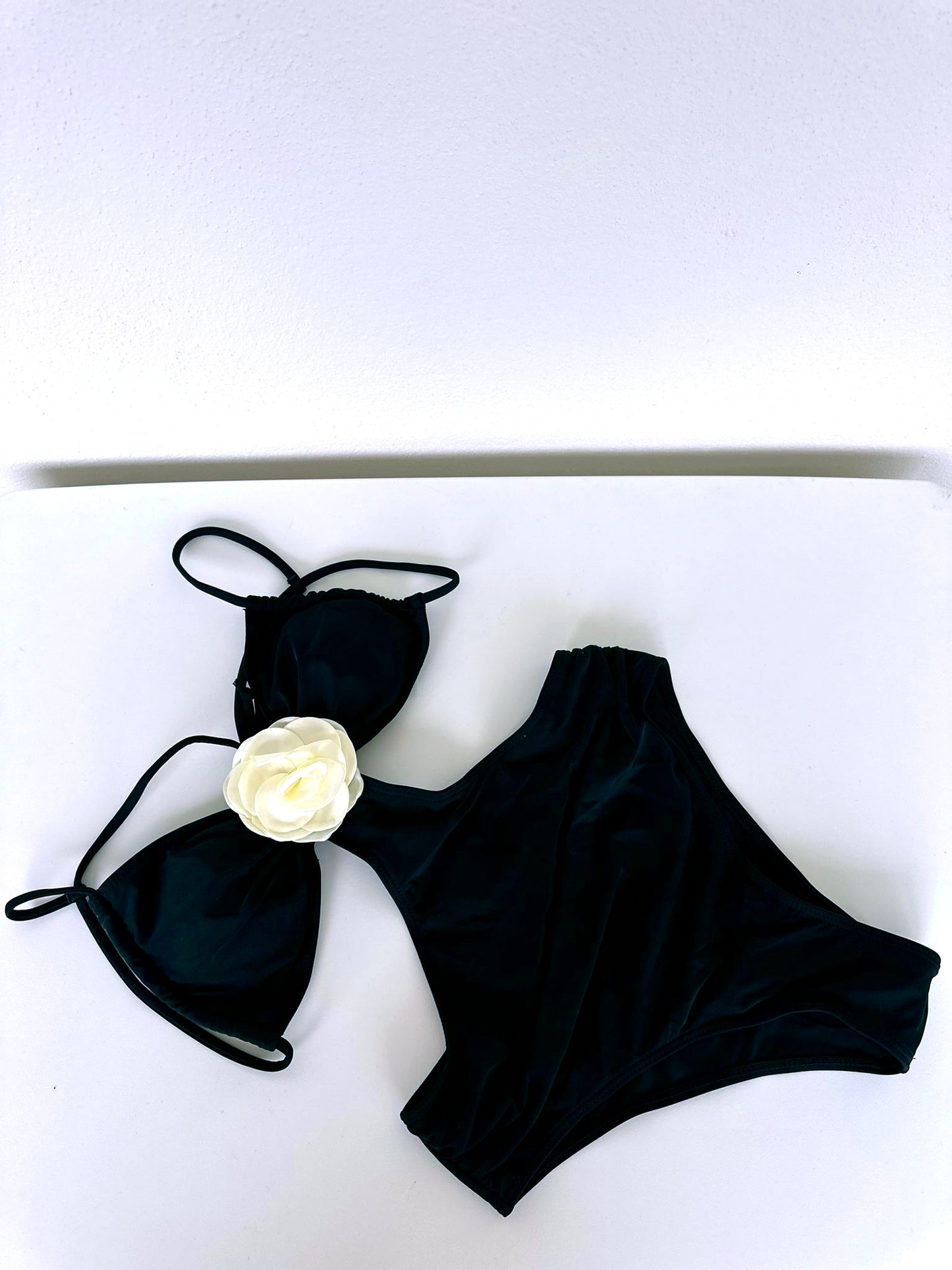 One Piece Cut Out Black Swimsuit