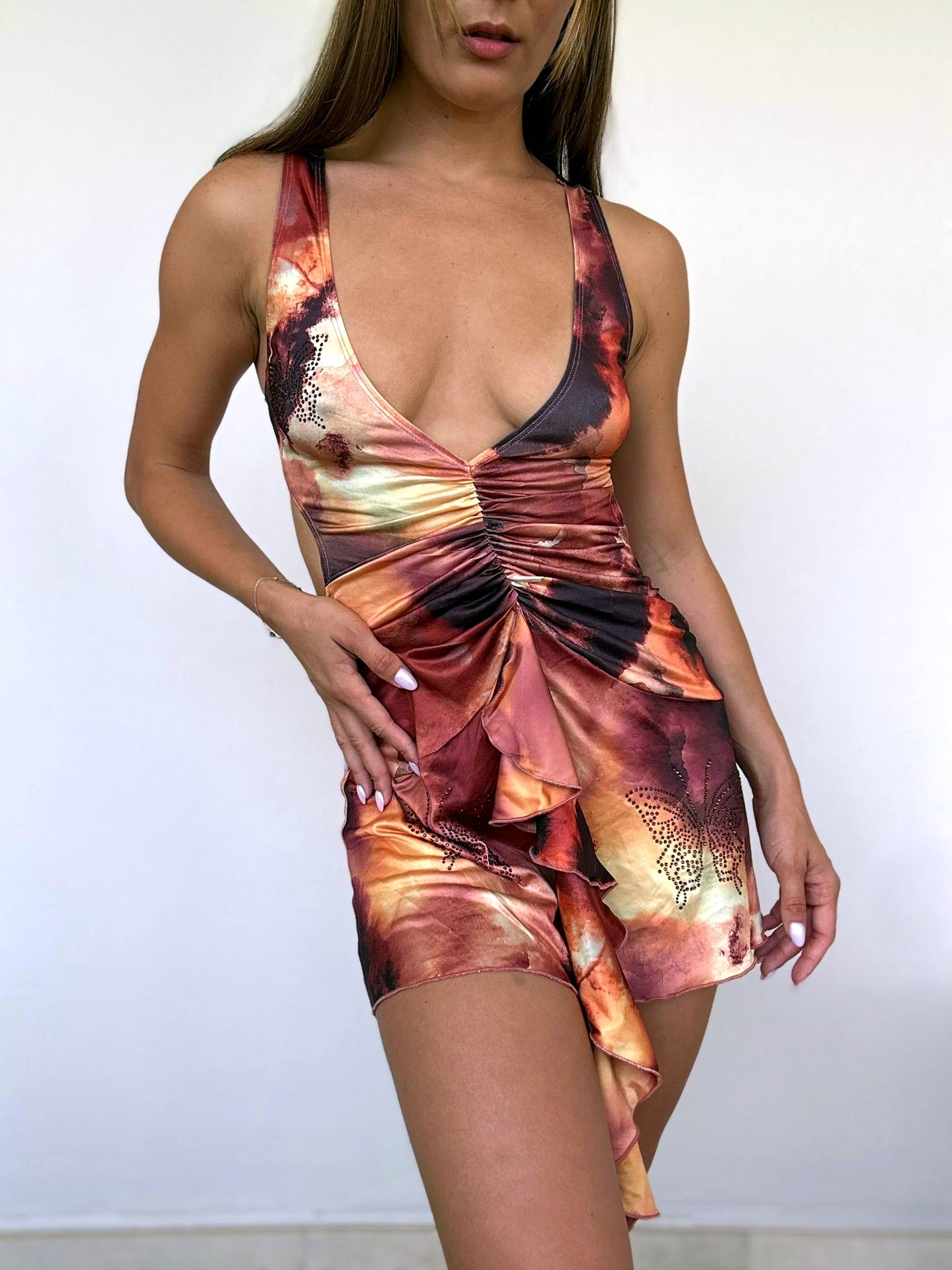 Tie Die Mini Dress